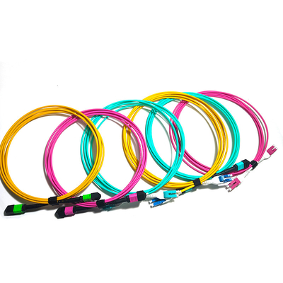 12F MPO/MTP Männlich/Weiblich Multimode OM4 Fiber Patch Cord Kabel MPO Glasfaserkabel