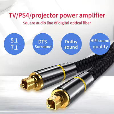 Digitales optisches Audio-Toslink-Kabel SPDIF-Faser-Lautsprecherdraht für HIFI-Videokarte DVD TV DTS Dolby 5.1 7.1 Audio-Verstärker