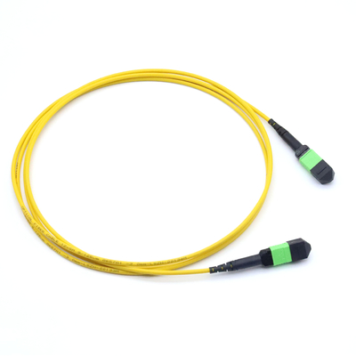 Weibliches MPO-Stammkabel 12 Fasern Typ A Multimode MM OM3/OM4 MPO Patch Cord LSZH 50/125