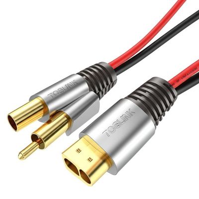 Korrosionsbeständige Goldbeschichtung TOSLINK optisches Audio-Kabel mit 2 Leitern und OEM-Verfügbarkeit