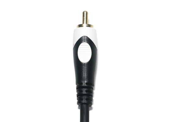 Doppeltes Audio-Kabel des Kopf-2rca, Fernsehen DVD Digital 3,5 Millimeter Audio-Kabel-