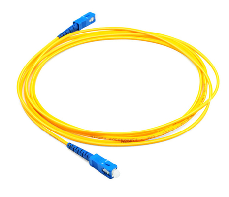 Gelbe Dual Core-Faser-Optikverbindungskabel OM3 10 Gbps 4CH