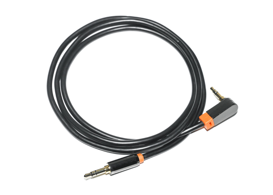 Schwarzes 0,92 optischen Digital-Audiometer kabel-, 3.5mm Metall-PVC-Auto-Sprecher-Kabel