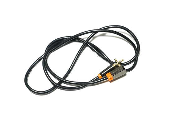 Schwarzes 0,92 optischen Digital-Audiometer kabel-, 3.5mm Metall-PVC-Auto-Sprecher-Kabel
