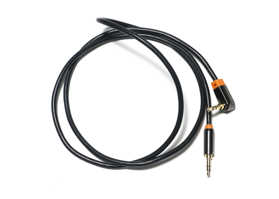Schwarzes 0,92 optischen Digital-Audiometer kabel-, 3.5mm Metall-PVC-Auto-Sprecher-Kabel