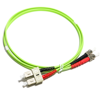 Fiberoptisches Kabel Duplex-Millimeter OM2 50/125 3.0mm Faser-Verbindungskabel in mehreren Betriebsarten ST-LC UPC, 1M/2M/3M/5M/10M St.