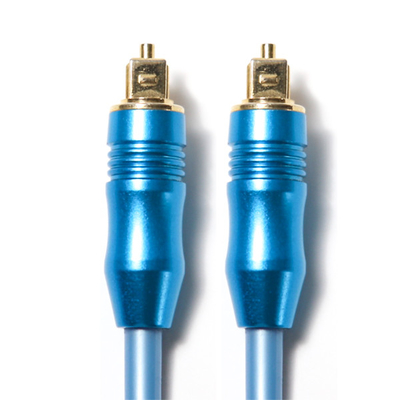 Überzog optisches Audio- Blau Toslink Digital Kabel-OD5.0 Aluminium-Shell For Amplifier Soundbar 1.5M 3M 5M