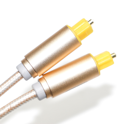 OD4.0 geflochtenes Toslink-Digitalkabel Kunststoffgehäuse-Anschluss für Soundbar 1,8 m, 2,4 m, 3 m