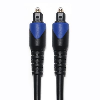 Blue&​Toslink Digitalkabel OD4.0 Glasfaserkabel beschichteter PVC Cope Rundstecker für CD-Player Soundbar