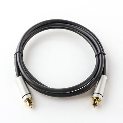 Toslink-Audio-Kabel mit vergoldetem geflochtenem Stecker und ROHS-Zertifizierung