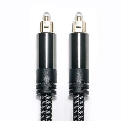 Factory Outlet Brand New Toslink Digital Optical Audio Cable SPDIF Woven Net Plated Gold Verstärkerkabel für Subwoofer