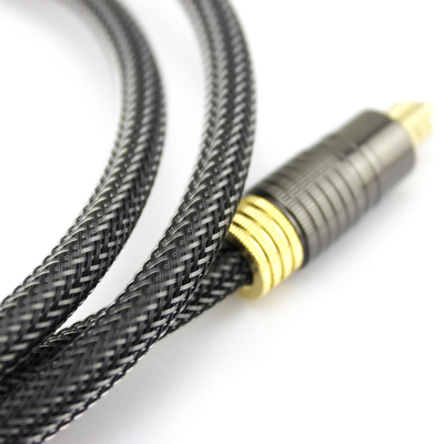 Factory Outlet Premium Digital Optical Audio Toslink 24K vergoldetes goldenes Strickseil 1,2 m