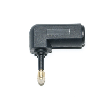 Toslink Optischer 90-Grad-Winkel-Audiokabel-Verlängerungsadapter Stereo-Audio-Konverter 360 drehbar