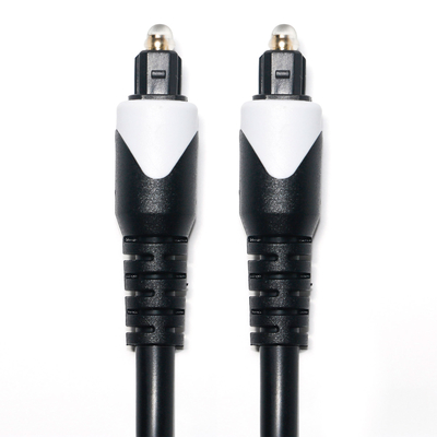 White&Toslink Digitalkabel OD4.0 Glasfaserkabel beschichteter LSZH-PVC-Shelter-Rundstecker für Heimplaer-CD-Soundbar