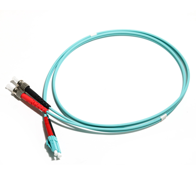 Duplex-Multimodefaser-Optikschnur OD3.0 OM3 0.8M 1.5M 2M For WLAN 10G LC-ST LAN
