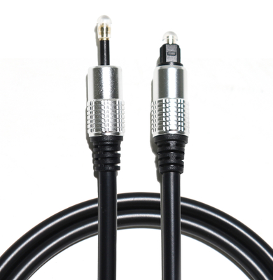Optisches Toslink verkabeln OD5.0 Seil T-3.5 überzog silberne AluminiumShell For Home Theatre Amplifier Soundbar 1.5M 3M 5M
