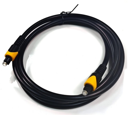 Toslink Optikkabel Orange schwarz OB6.0 6MHz PVC Plattiert Golden Connector für Heimkino-TV