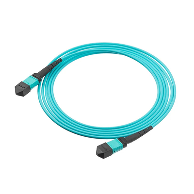 50/125 MTP MPO Glasfaserpatch Cord OM3/OM4 8/12/24F G657A1 12C 24C Für Telekommunikation