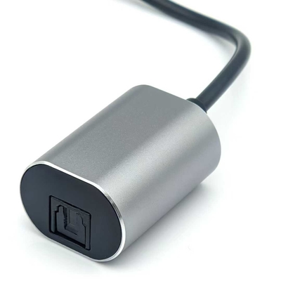 Hochleistungs-TOSLINK-optisches Audiokabel mit USB-C-Männchenanschluss für die digitale Schallübertragung