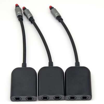 ❤ Toslink optisches Audio-Kabel für Home Player CD Soundbar 4,0mm OD 1-30m Länge Gelb-Schwarz vergoldete Steckverbinder